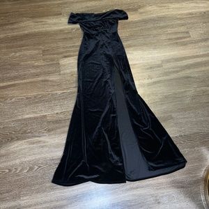 Velvet black gown